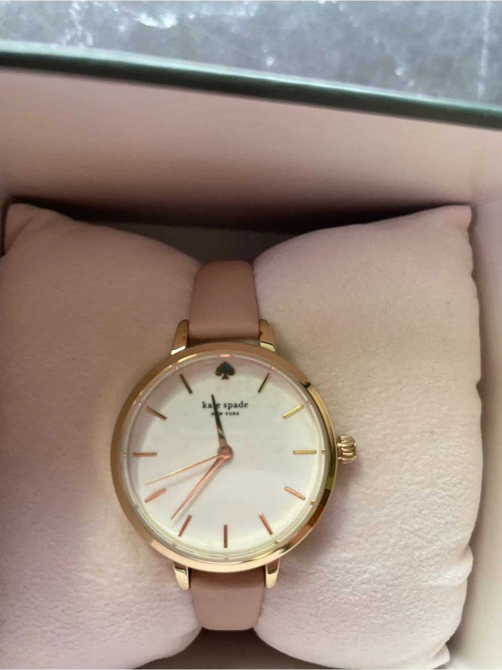 New Kate Spade New York Blush Pink Leather Watch